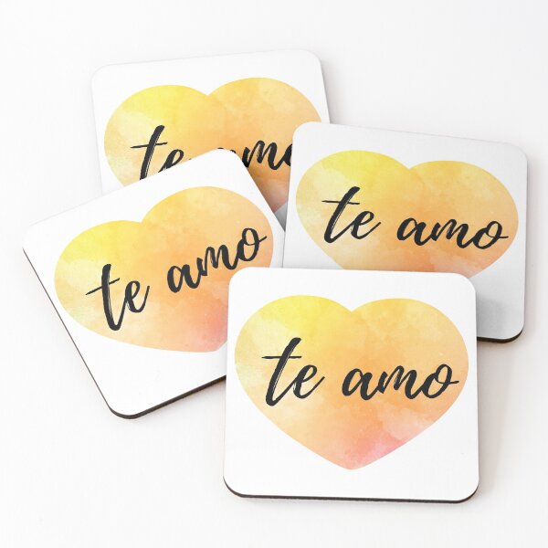 Item preview, te amo yellow heart designed and sold by atevern.
