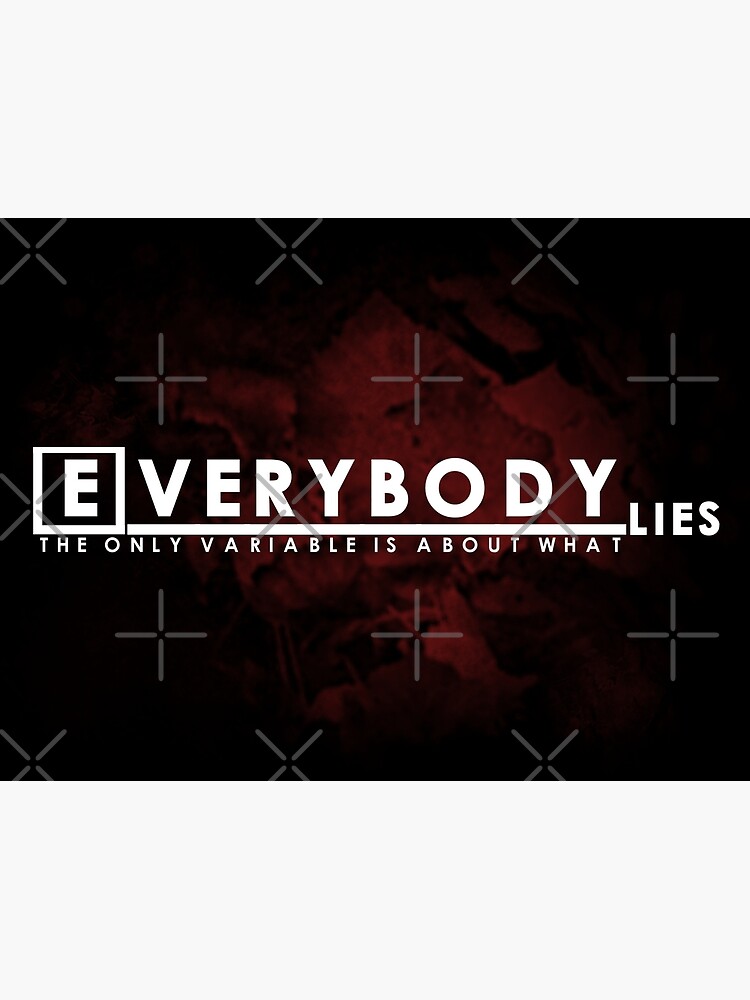 Disover Everybody Lies (Red) Premium Matte Vertical Poster