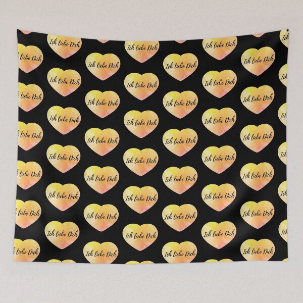Item preview,  ich liebe dich yellow heart designed and sold by atevern.
