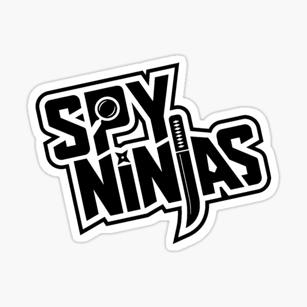 Chad Wild Clay - Spy Ninjas Black Logo Sticker.