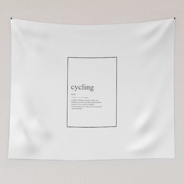 Item preview, Cycling Watercolor Map Yoga Quote Definition Desig designed and sold by vividpixelusa.