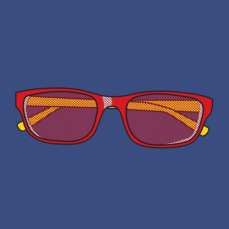 “Pop Art Glasses” by iamiDesign | Redbubble