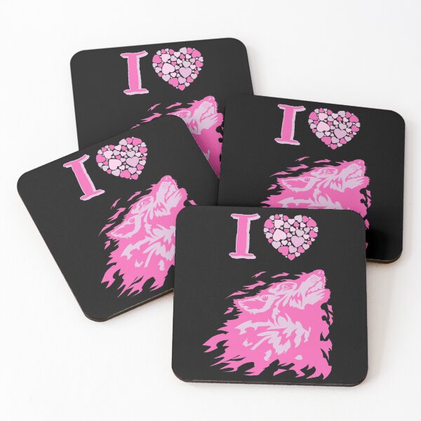 Item preview, Just a girl who loves wolves - I love Wolves pink designed and sold by Erick  Tezó.