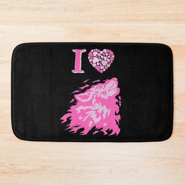Item preview, Just a girl who loves wolves - I love Wolves pink designed and sold by Erick  Tezó.