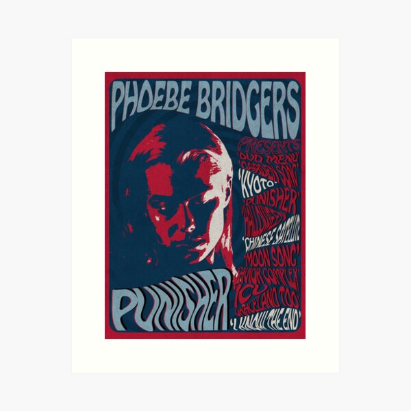 Phoebe Bridgers Psychedelic Punisher  Art Print