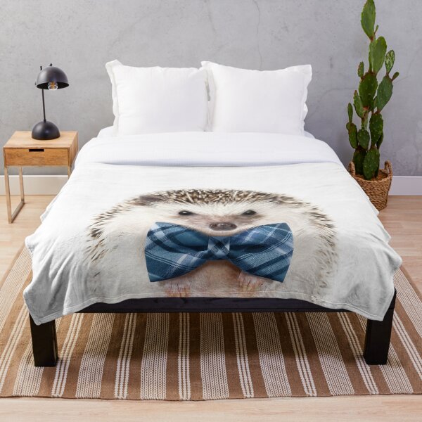 Item preview, Baby Hedgehog With Bow Tie, Baby Animals Art Print by Synplus designed and sold by synplus.