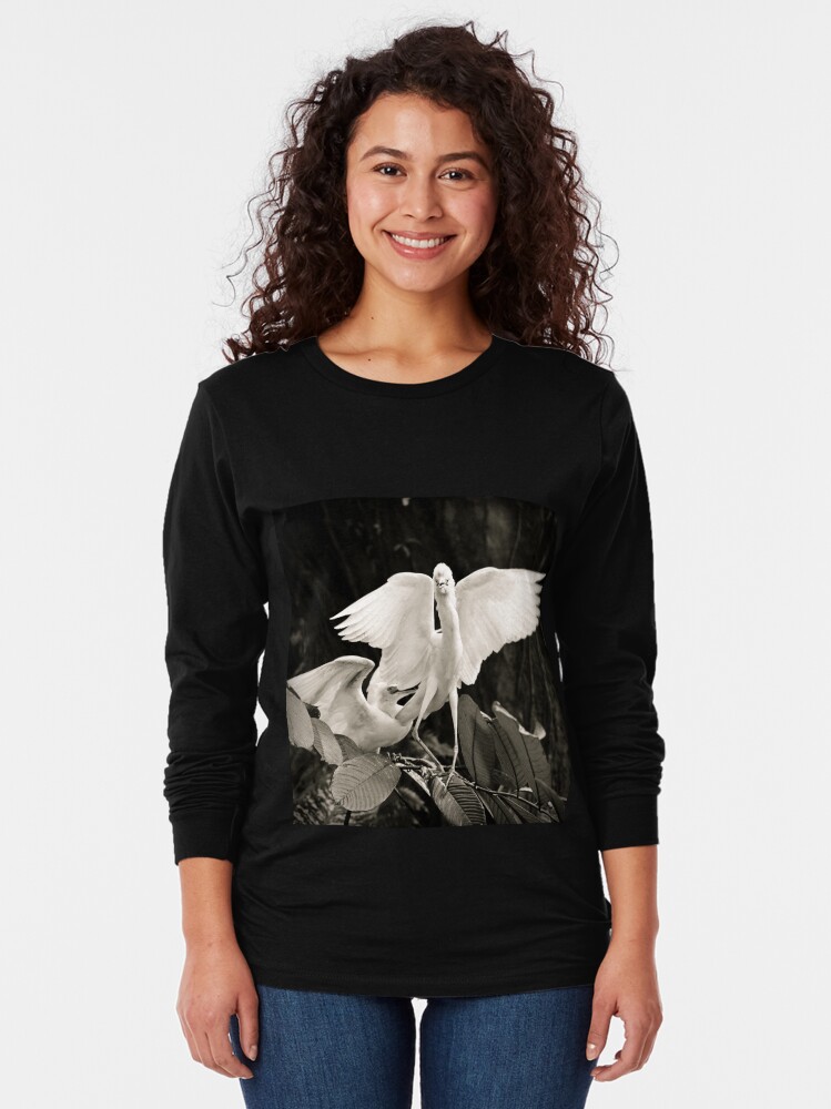 Alternate view of White bird dance Long Sleeve T-Shirt