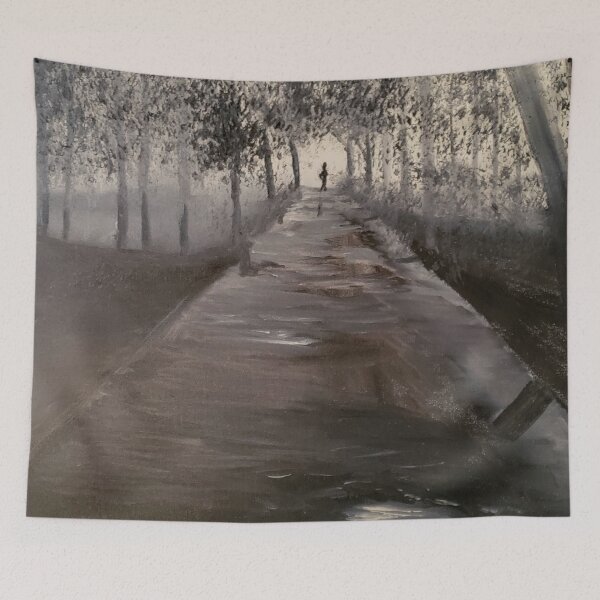 Item preview, Evening Rain oil painting by artist Tabitha Kremesec designed and sold by Tabitha Kremesec.
