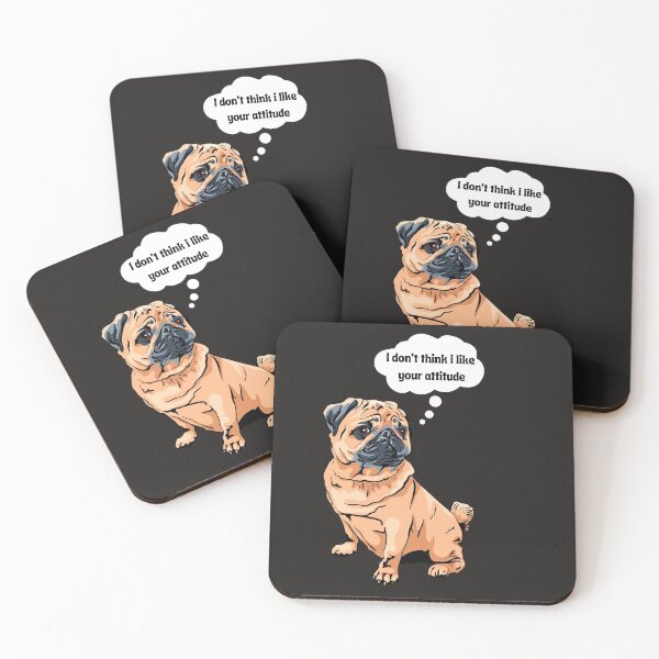 Item preview, Grumpy Pug Dog designed and sold by BitsndPieces.