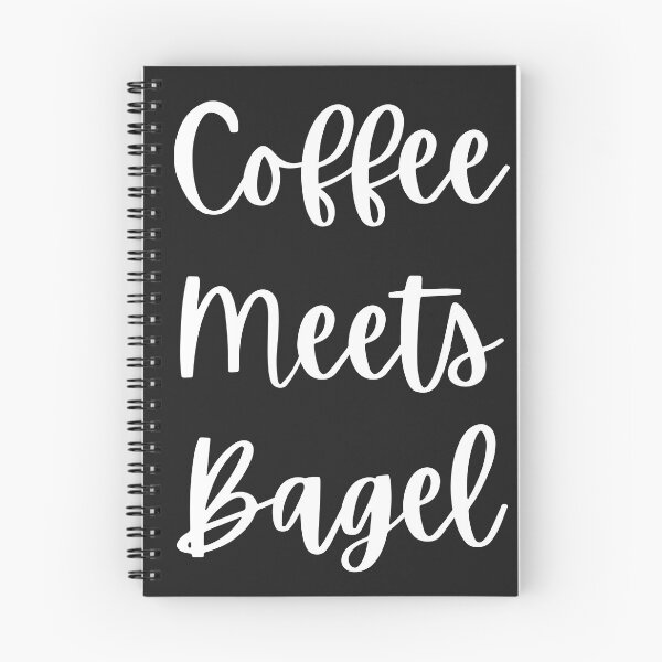 Item preview, Coffee Meets Bagel - Black and White Cursive Text designed and sold by CheraeLynn.