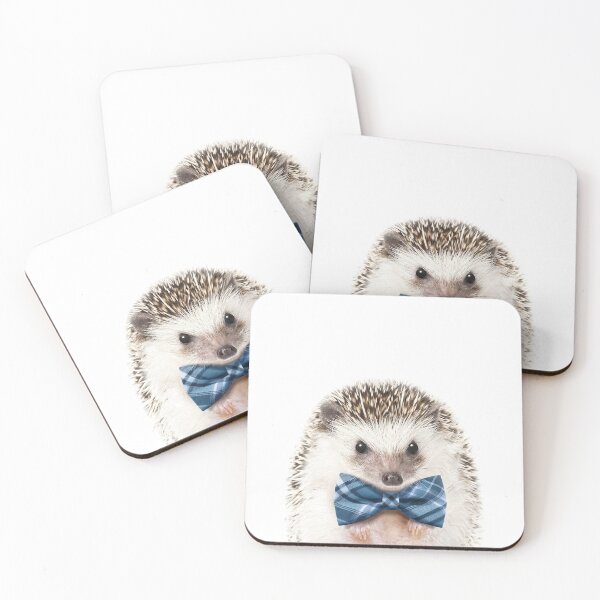 Item preview, Baby Hedgehog With Bow Tie, Baby Animals Art Print by Synplus designed and sold by synplus.
