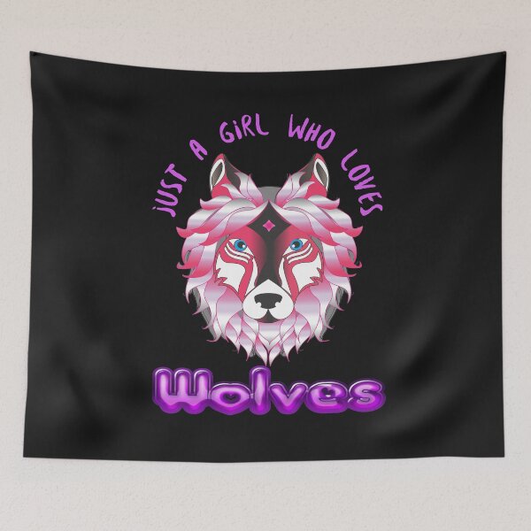Item preview, Just A Girl Who Loves Wolves  designed and sold by thersant.