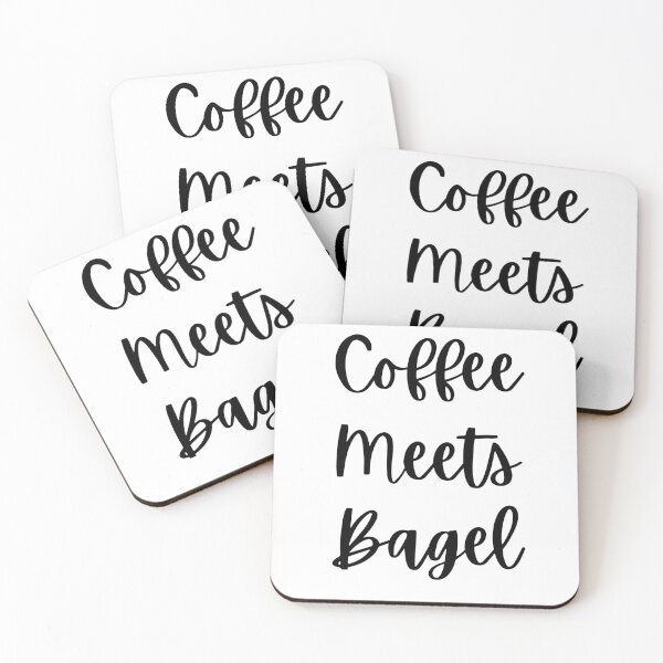 Item preview, Coffee Meets Bagel - Black Cursive Text designed and sold by CheraeLynn.