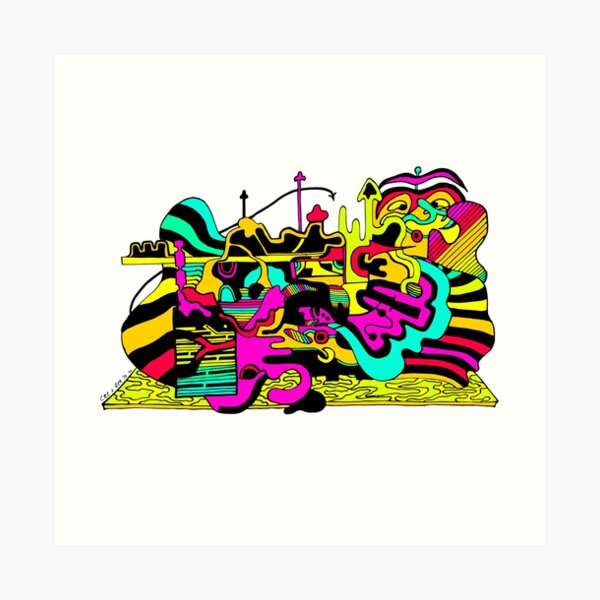 This is the Hubbub Art Print