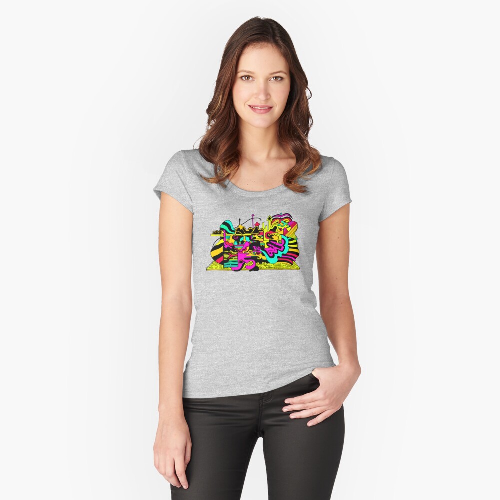 Item preview, Fitted Scoop T-Shirt designed and sold by EckerRobertsArt.