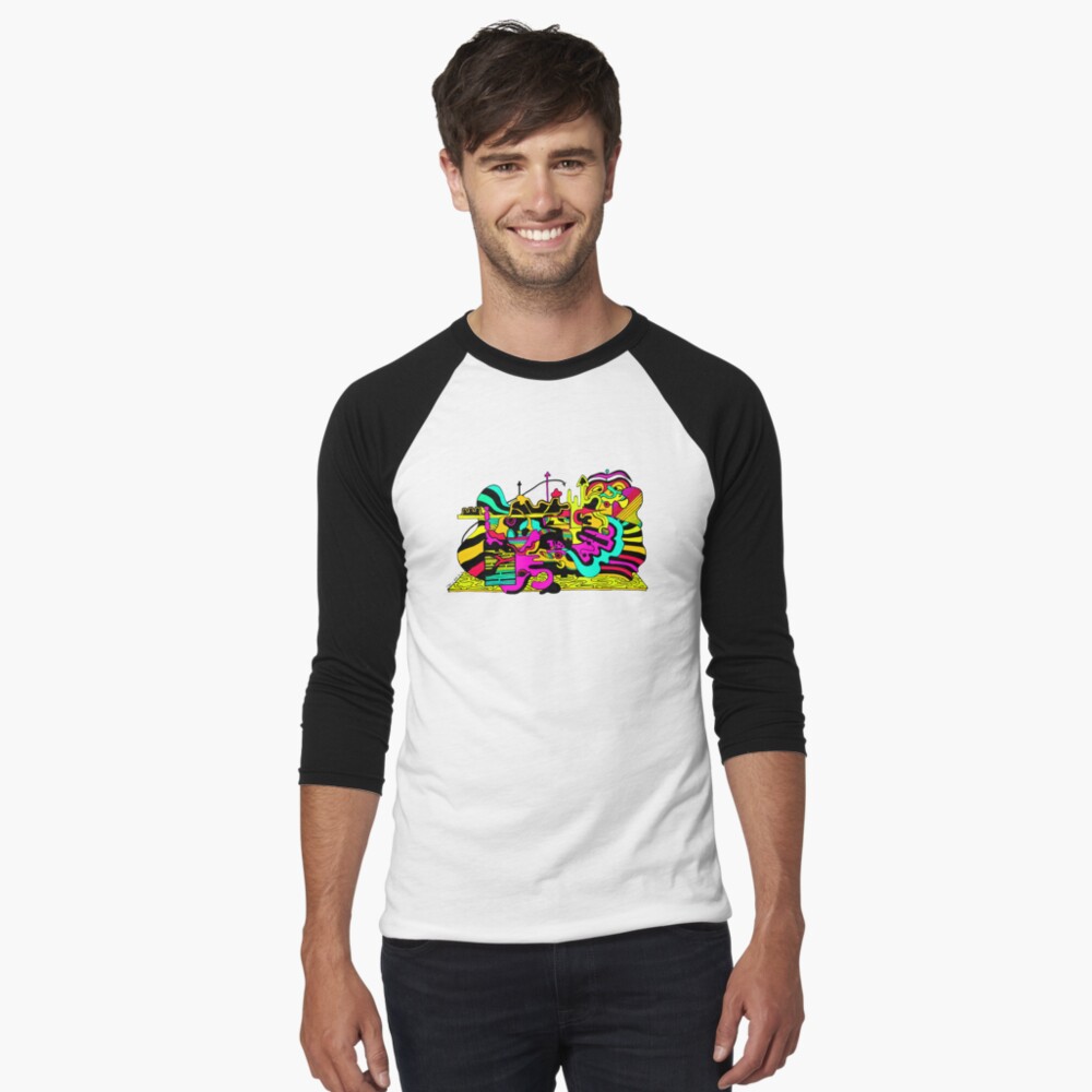 Item preview, Baseball ¾ Sleeve T-Shirt designed and sold by EckerRobertsArt.