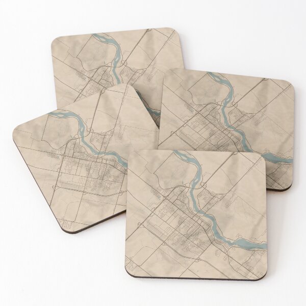 Item preview, Drummondville Sepia Map designed and sold by CPTVDesign.