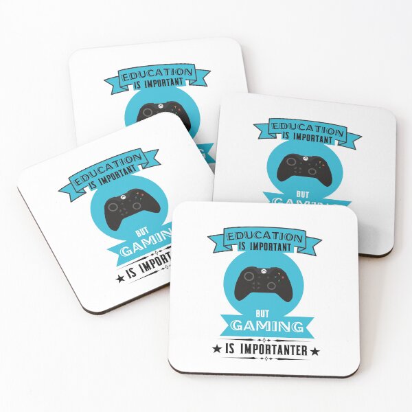Item preview, Education Is Important But Gaming Is Importanter funny gift  designed and sold by Martin-bivert.