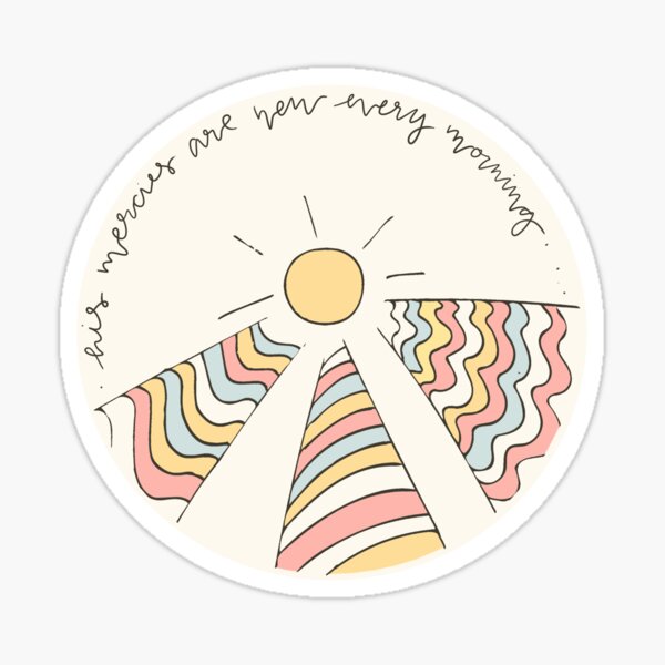 Seine Gnaden sind jeden Morgen neu Sticker