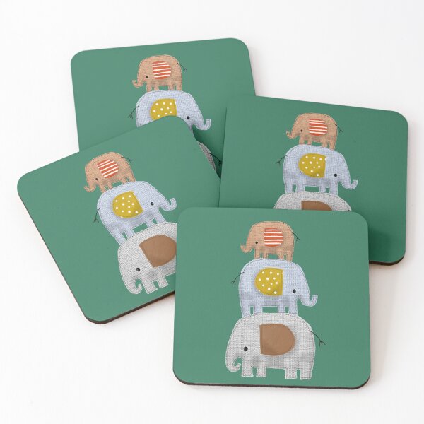 Item preview, Stiched Cute Elephant Trio designed and sold by SquinkCreative.