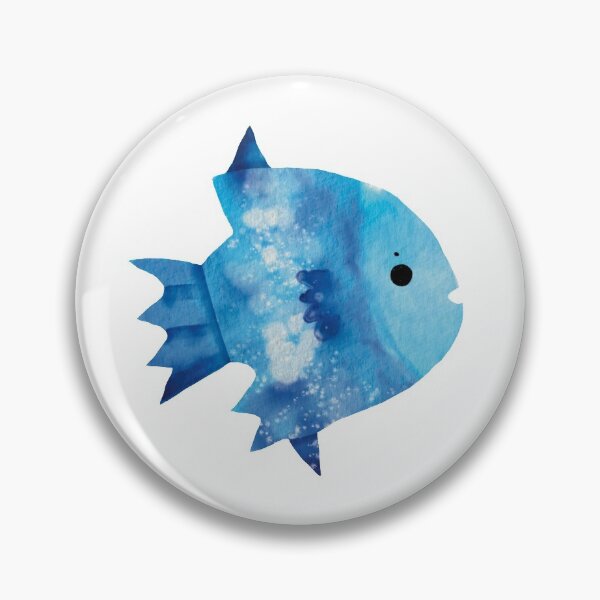Item preview, Cute a Blue and Green Watercolor Mola Mola Sunfish designed and sold by TheRainbowRoom.