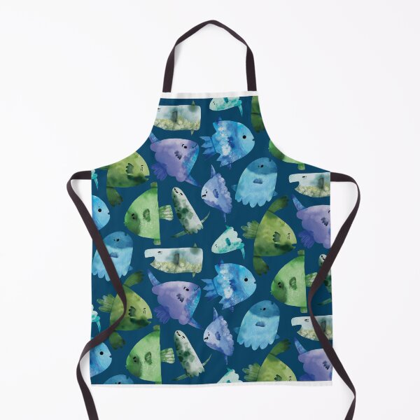 Item preview, Cute a Blue and Green Watercolor Mola Mola Sunfish designed and sold by TheRainbowRoom.