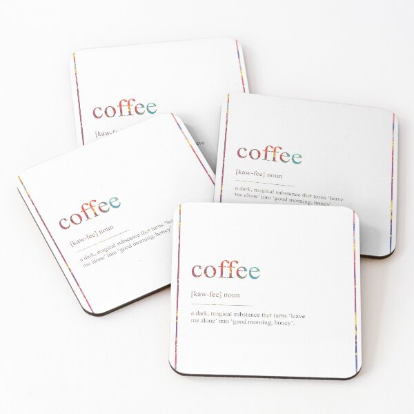 Item preview, Coffee Watercolor Map Yoga Quote Definition Des designed and sold by vividpixelusa.