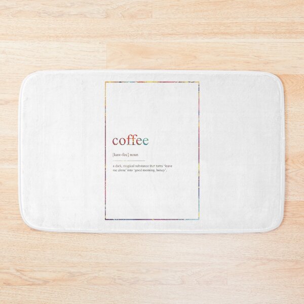 Item preview, Coffee Watercolor Map Yoga Quote Definition Des designed and sold by vividpixelusa.