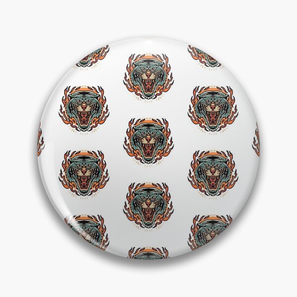 Item preview, Burning Tiger designed and sold by WorldPrintTees.