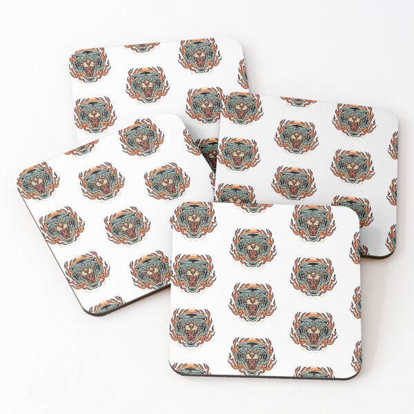 Item preview, Burning Tiger designed and sold by WorldPrintTees.