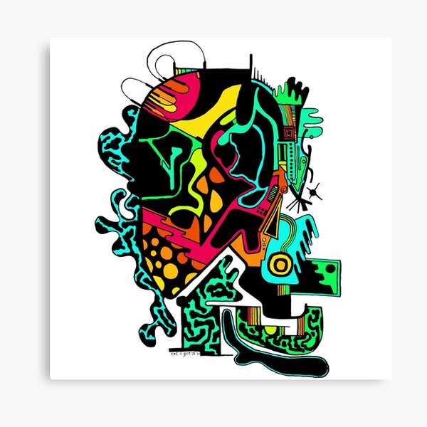 Electrohead Canvas Print