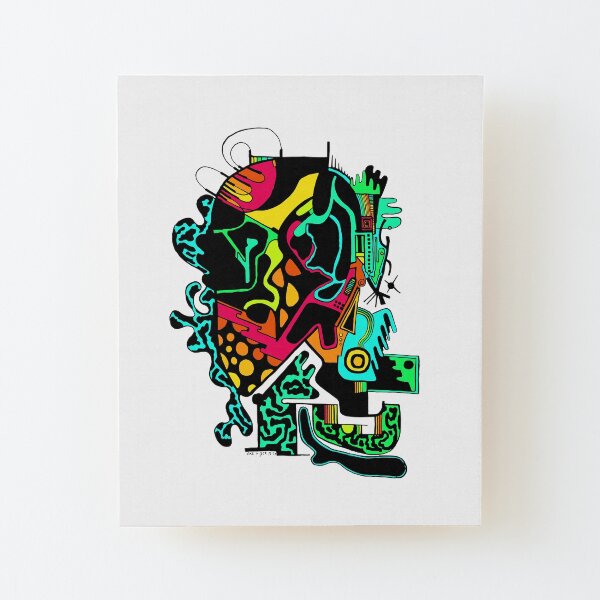 Electrohead Wood Mounted Print