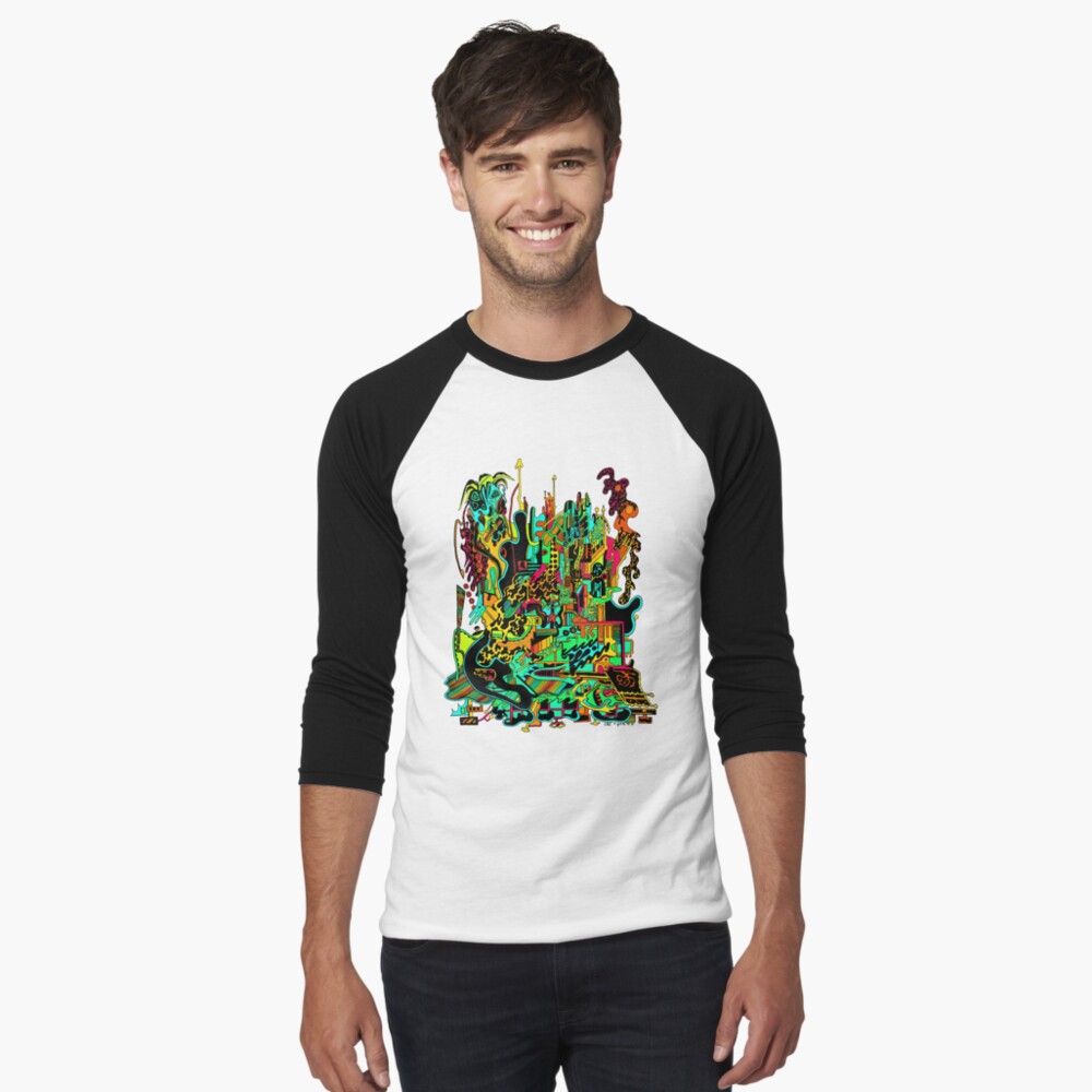 Item preview, Baseball ¾ Sleeve T-Shirt designed and sold by EckerRobertsArt.