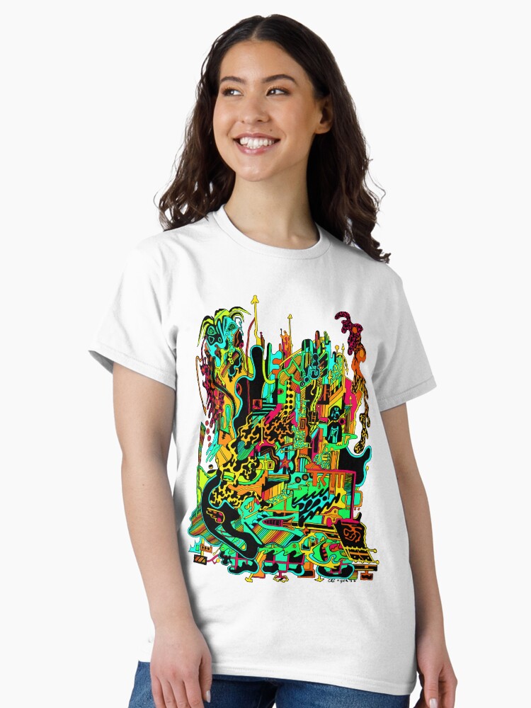Thumbnail 2 of 7, Classic T-Shirt, Ghost in the Factory designed and sold by EckerRobertsArt.