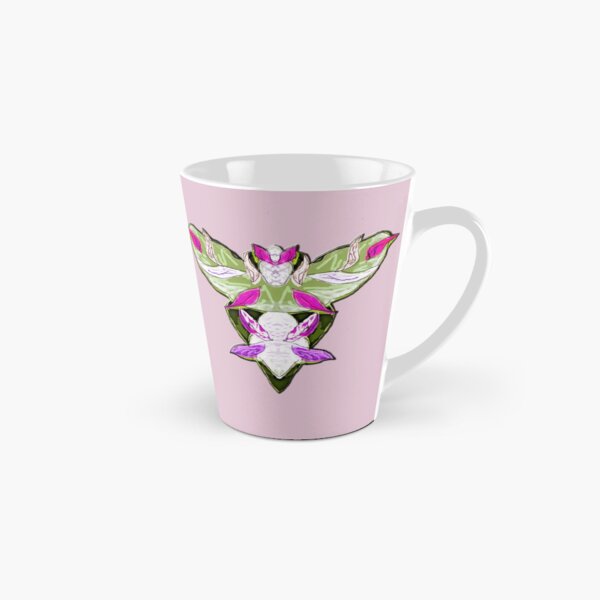 Cute alien bird - green on pink Tall Mug