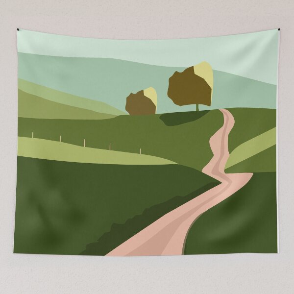 Item preview, Two Trees And A Road I designed and sold by blueocan.