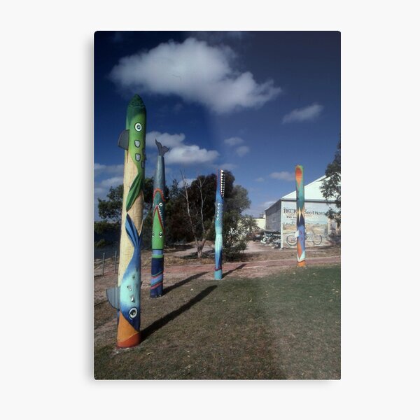 Fishy Totems,Streaky Bay, Australia 2002 Metal Print