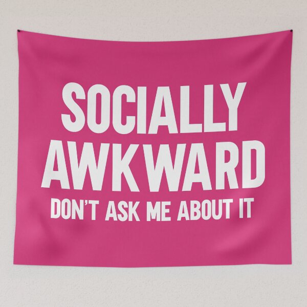 Item preview, Socially Awkward Funny Quote designed and sold by quarantine81.