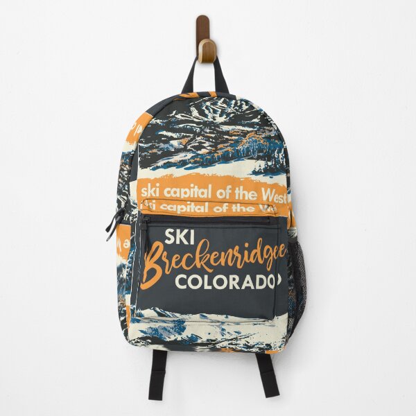 Item preview, Yellow Breckenridge Vintage Ski Poster designed and sold by ROEDERcraft.