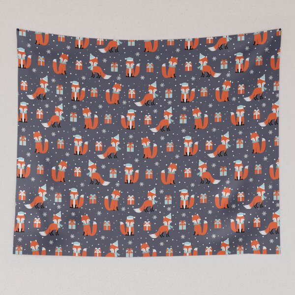 Item preview, Christmas Winter Fox and Giftbox designed and sold by jannta.