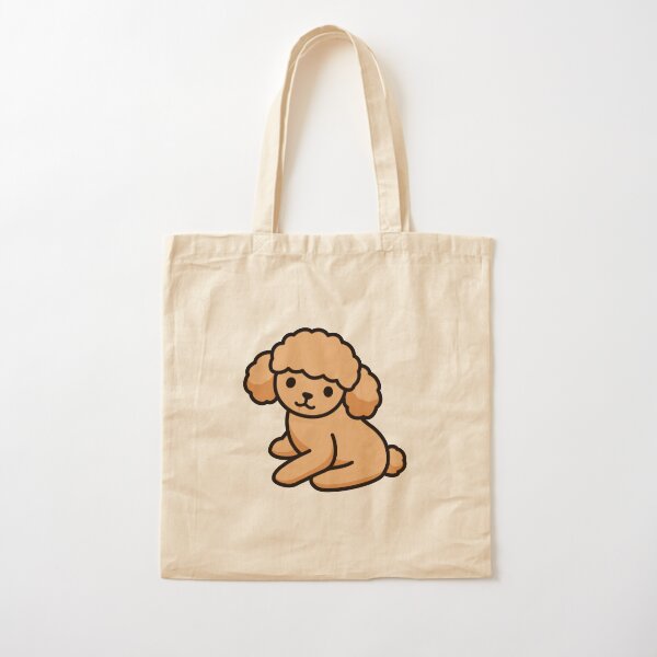 New Japan Shibatasan Dog Inu Cotton Shopping Tote Bag w Inside Pocket 15 X 15.5" 