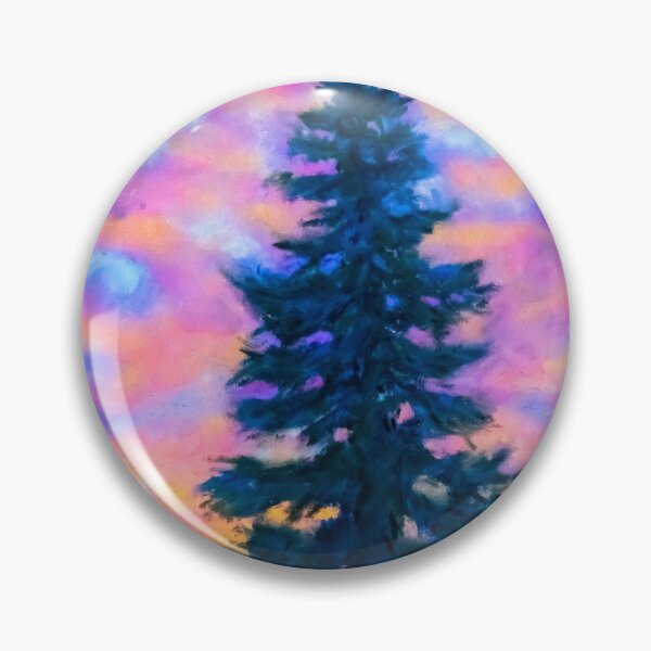 Item preview, Pastel painting - pine tree designed and sold by Red Witch Art.