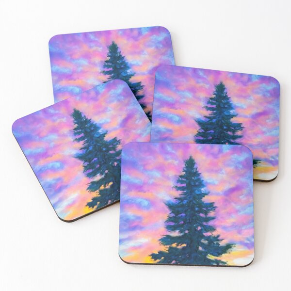 Item preview, Pastel painting - pine tree designed and sold by Red Witch Art.