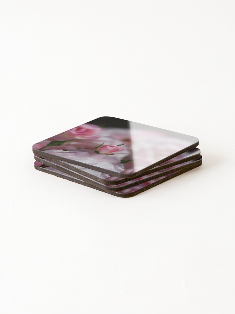 Thumbnail 4 of 5, Coasters (Set of 4), Rose Bud Has Rested designed and sold by bubbleblue.