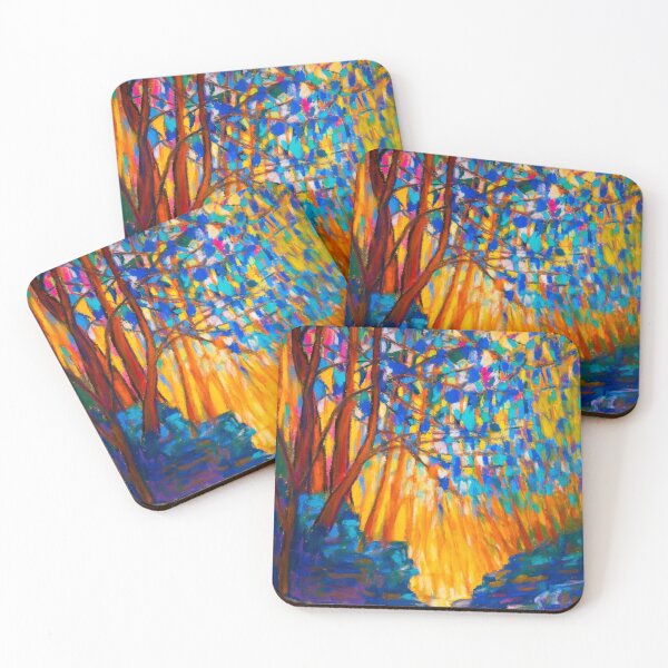 Item preview, Pastel painting - nature mosaic designed and sold by Red Witch Art.