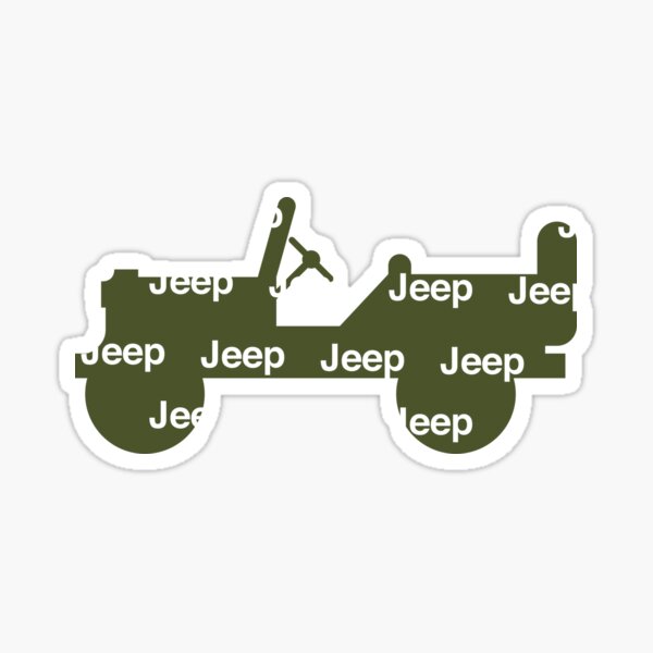 Jeep Silhouette Sticker By Iilivinia Redbubble