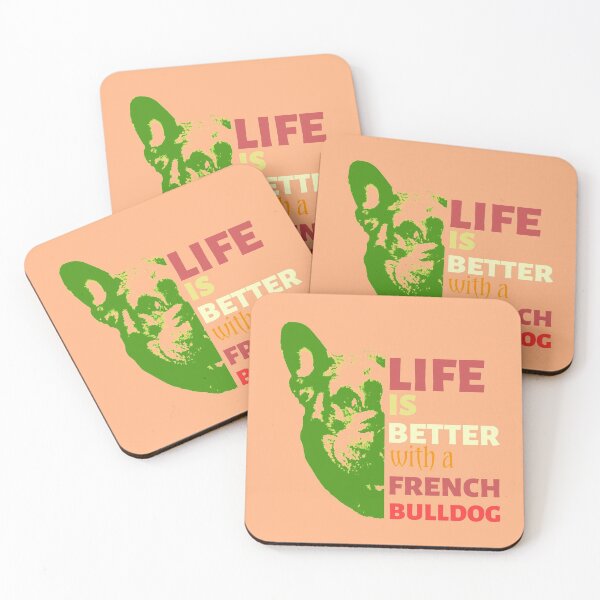 Item preview, Life is better with a French bulldog designed and sold by vibeno1.