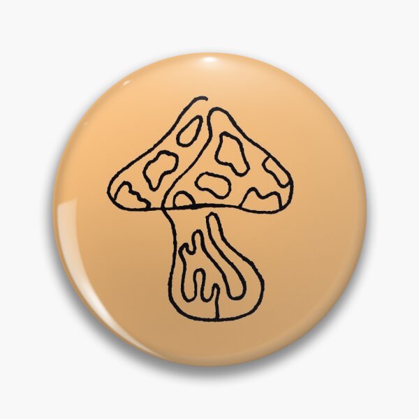 Item preview, SPRUCE - SHROOM line art // orange designed and sold by BECCANONIE.