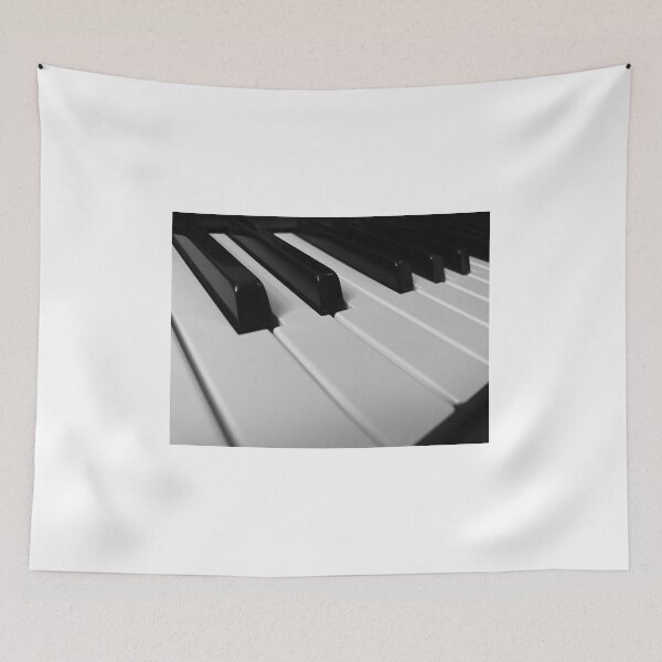 Item preview, Keyboard keys in black and white designed and sold by TM Art.