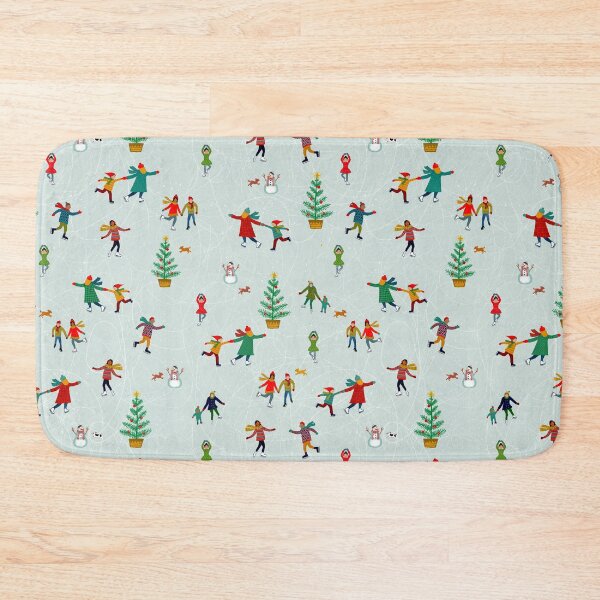 Ice skaters Bath Mat